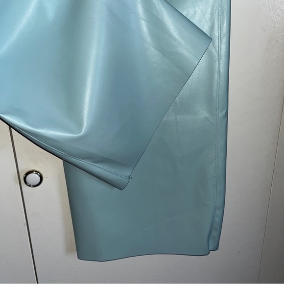 Missguided Faux Leather Wide Leg Pants - Picture 4 of 5